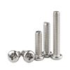 Tornillo de cabeza redonda de acero inoxidable 304, 2#4#6#8#10#1/4, pulgada, tornillo de cabeza plana Phillips americano