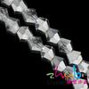 Suministro directo de fábrica de cuentas de cristal artificial de 2/3/4/6/8 mm, cuentas puntiagudas de diamante galvanizadas, material para pulseras de bricolaje.