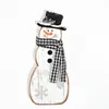 Los productos de madera son muy populares en el extranjero, decoración de escritorio de muñeco de nieve de Navidad de 3 piezas, manualidades de madera, venta al por mayor de accesorios de Yiwu