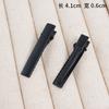 Eletroforese bico de pato clipe quadrado preto fosco quadrado faça você mesmo clipe lateral material feito à mão 2cm -8cm grampo de cabelo acessórios para grampo de cabelo