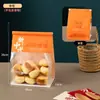 Nova bolsa de pão estilo chinês com fecho de arame, bolsa de cozimento para pão, pão de forma fatiado, croissants, biscoitos e bolsa de embalagem para pão