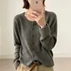Suéter Cárdigan Suave y Acogedor Oso de Miel para Mujer 2026 Otoño/Invierno Nuevo Holgado Adelgazante Versátil Prendas de Punto Abrigo Top