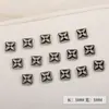Accesorios de arte para uñas transfronterizos, cruz de estilo oscuro, joyería de aleación retro de moda, nuevas decoraciones metálicas para arte de uñas