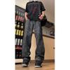 Calças de facão camufladas tie-dye masculinas, design de outono, estilo americano, calças casuais de rua, calças elegantes e fáceis de combinar