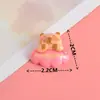 Placa de Palabra de Flor de Fruta de Dibujos Animados Capibara Joyería de Resina Diadema DIY Funda para Teléfono Móvil Imán para Refrigerador Agujero Hebilla de Zapato