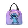 Bolsa de almuerzo con diseño de estrella de Stitch, lonchera de dibujos animados de Stitch para bebé, bolsa de picnic de papel de aluminio, lonchera portátil, bolsa de hielo