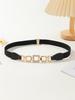 Cinturón delgado de piel sintética para mujer, traje de moda versátil, decorativo, cadena para la cintura de vestido, accesorios para ceñir la cintura, cinturón de moda ins