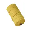 Cuerda de Algodón de 3 mm DIY Tapiz Tejido a Mano Bolso de Ganchillo Paquete de Materiales para Posavasos Hilo Cuerda de Algodón Trenzada de Colores 100 Metros