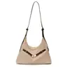 Bolsa tote de moda transfronteiriça estilo coreano para mulheres, nova bolsa de ombro e transversal versátil casual macia fosca de grande capacidade