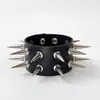 Joyería de Venta Caliente Transfronteriza Europea y Americana Estilo Punk Pulsera de Cuero PU de Doble Fila Pulsera de Tendencia de Personalidad de Motocicleta Pulsera