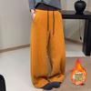 Pantalones Deportivos Casuales de Pana Gruesa para Mujer, Otoño e Invierno, Nuevos, de Caída, Cintura Alta, Adelgazantes, Holgados, Pantalones de Chándal, Pantalones de Pierna Ancha