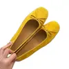 Zapatos de mujer estilo francés, novedad otoño 2026, zapatos planos casuales para aumentar la altura con lazo, zapatos de mujer slip-on de punta baja
