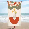 Alfombra de rizo patrón de moda toalla para sudar toalla de playa toalla de baño chal toallita de microfibra impresión digital costero