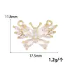 Accesorios de Oro de 14K Incrustados con Circonita Planeta Mariposa Estrella Corte Hueco Colgante de Circonita Material para Colgante de Pulsera Collar DIY