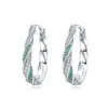 Pendientes Geométricos Transfronterizos Más Vendidos con Piedras y Agujas de Plata 925, Estilo de Nicho de Gama Alta, Pendientes Estilo Ins, Venta al por Mayor para Mujeres