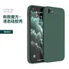 Adequado para Capa de Celular Cor Pura Apple 13 15Plus Silicone Líquido Imitação Iphone16Pro Fosca Capa Protetora Macia