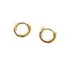 Aretes Estilo Ins Simples y Atmosféricos Brillantes Cobre Chapado en Oro Real de 18K Aretes Transfronterizos Populares Clásicos de Moda para Mujeres