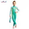 Traje de neopreno Dive&Sail Transfronterizo de 2.5 mm para niños y mujeres, de una pieza, manga larga, engrosado, cálido, para snorkel, surf, natación