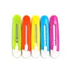 Cortador de Papel Pequeño Colorido Portátil Cuchillo para Desembalaje Exprés Oficina Estudiante Cuchillo para Papel Tapiz Mini Cuchillo de Corte de Película Plástica