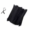 Alambre de Hierro Negro para Sellar Corbata de Metal para Hornear Pan, Té, Empaque Floral, Cuerda de Sellado, Hilo para Atar, Envío Gratis