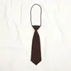 Corbata pequeña para estudiante de color sólido estilo japonés coreano, negro, rojo vino, para hombre y mujer, uniforme, pajarita, flor para solapa de traje, Ins