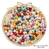 3-8mm ABS Furo Reto Pérolas de Imitação DIY Artesanal Enchimento Temporada de Formatura Pulseira de Amizade Corrente de Celular Contas Soltas Contas em Fio