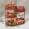 Bandeja de frutas criativa, cesta de frutas para sala de estar, expositor de lanches e frutas secas para mesa, mesa de centro, mesa de jantar, prateleira de armazenamento multicamadas