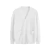 Suéteres de procesamiento OEM para primavera y otoño, cárdigan de punto de manga larga estilo universitario para mujer, chaqueta versátil para mujer