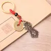 Latón Puro Marca Bestia del Trueno Departamento del Trueno Marca Dios del Trueno Retro Vintage Regalo Cultural Llavero de Coche Colgante Accesorio