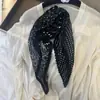 Lenço de Seda Coreano Fácil de Cuidar e Resistente a Amassados, Lenço Decorativo Pequeno para Pescoço com Padrão Paisley Listrado Bolinhas Diamante Fashion Retrô, Lenço de Cabeça, Lenço
