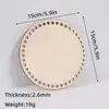 Lascas de Madeira Cortadas a Laser com Furos, Placa de Madeira, Tiras de Tecido, Cesta, Base de Madeira, Base de Madeira Crochê à Mão, Placa de Tecelagem DIY
