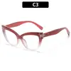 Armazón de Gafas Moda Europea y Americana Nuevo Ojo de Gato Anti Luz Azul, Versátil para un Look Natural, Delgado Retro Sin Graduación Armazón de Gafas de Moda
