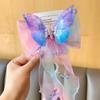 Pinza para el Cabello de Cinta de Mariposa Inteligente Lazo Infantil Nuevo Peinado Trenzado de Celebridad Cibernética Adorno para la Cabeza Clip Superior para Flequillo de Niña