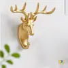 Ganchos Adhesivos Creativos Estilo Americano Sin Taladro, Ganchos Decorativos, Ganchos Creativos con Cabeza de Animal Montados en la Pared, Cabeza de Ciervo, Venta al por Mayor