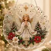 Nova pintura de diamante 5D de Natal transfronteiriça pingente acrílico Papai Noel presente artesanato DIY feito à mão