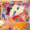 Crayon Shin-Chan Pano de Fundo Decoração Arranjo Foto Fofo Desenho Animado Pano Pendurado Quarto Dormitório Cama Reforma Pano de Parede Tapeçaria