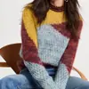 Fábrica de Procesamiento de Tejidos Dalan Personalización en Lotes Pequeños con Dibujos y Muestras Suéter de Punto de Manga Larga Primavera y Otoño Estilo Europeo y Americano para Mujer