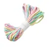 Corda de Algodão Colorida com Núcleo Gradiente Corda com Núcleo Gradiente 3mm*10M Corda Trançada Colorida com Núcleo Gradiente para Macramê