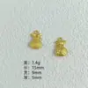 Yiwu accesorios de arena dorada galvanoplastia sellado esmalte color oro imitación tienda oro pequeño gordo Fu pulsera Joker colgante joyería diy al por mayor