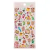 Pegatinas de animales lindos tipo caramelo de cristal, 3D en relieve, hechas a mano, educativas, para niños, adecuadas para álbumes de recortes y fundas de teléfono