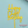 Te deseamos longevidad, salud y longevidad, Insignias de Acrílico Engrosado para Pasteles, Insignias para Postres de Repostería