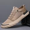 Zapatos de Tela Old Beijing para Hombre, Zapatos de Lona Transpirables de Suela Blanda para Hombre, Zapatos de Verano para Hombre, Zapatos Casuales de Seda de Hielo, Tenis para Estudiantes, Zapatos de Moda para Aumentar la Altura