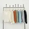 Camisa Protectora del Sol MMC con Capucha y Corbata en V 2026 Verano Nueva Versión Coreana Camiseta Simple Ligera de Manga Larga 62M62235