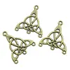 28X25mm 1.4g Color Bronce Antiguo Colgante Pequeño DIY Materiales Hechos a Mano Conector para Pendientes Conector de Pendiente
