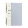 Cuaderno de espiral A5, Cuaderno planificador diario en inglés, Agenda sencilla, Disponible para venta transfronteriza, Personalizable