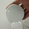 Novo Pingente de Decoração de Natal UV da Amazon Peça de Cerâmica Branca Brilhante Etiqueta Redonda em Branco de 3 polegadas