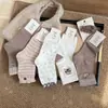 Calcetines lindos de media pantorrilla para mujer, algodón peinado, serie color café, sin costuras, calcetines de media pantorrilla estilo coreano, calcetines pequeños de estilo de vida de té al por mayor
