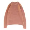 Suéter de punto a rayas y bloques de color con cuello redondo de moda para hombre, nuevo top de punto casual versátil para otoño e invierno 2023, moderno