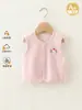 Nuevo chaleco infantil elegante, forrado de forro polar, engrosado, cálido, adecuado para usar al aire libre en otoño e invierno, disponible para niños y niñas, chaleco estilo cárdigan, en stock para venta al por mayor