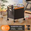 Cesta de almacenamiento para tapete de yoga, estante de almacenamiento para equipo de fitness con ruedas, para uso doméstico, almacenamiento de baloncesto y bádminton, estantería para espacios estrechos